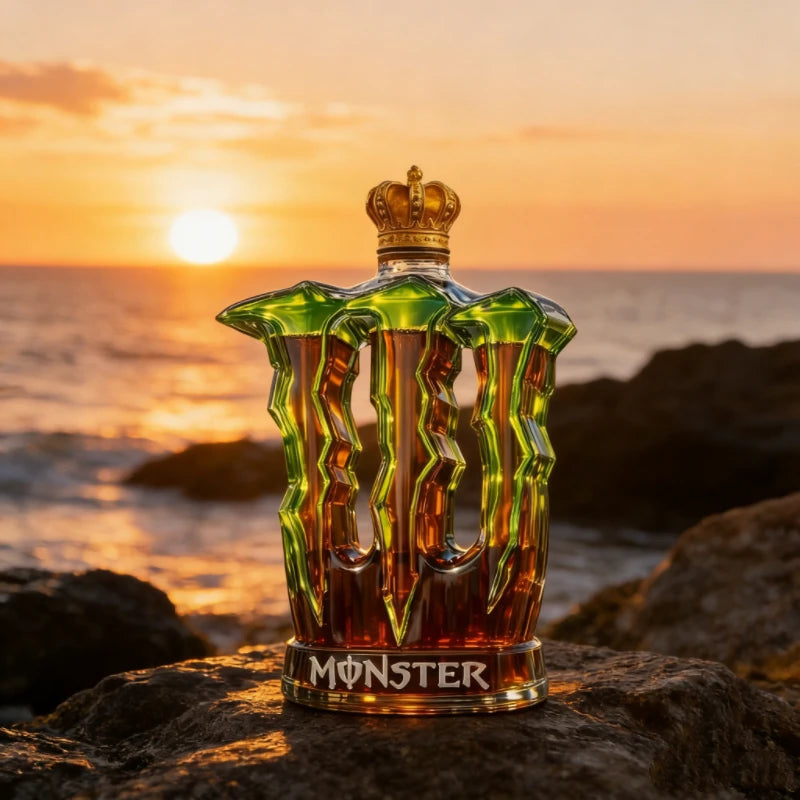 Monster Claw Glass Decanter with Crown Top, Clear Whiskey Bottle for Home Bar, Decorative Spirit Dispenser