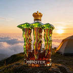 Monster Claw Glass Decanter with Crown Top, Clear Whiskey Bottle for Home Bar, Decorative Spirit Dispenser